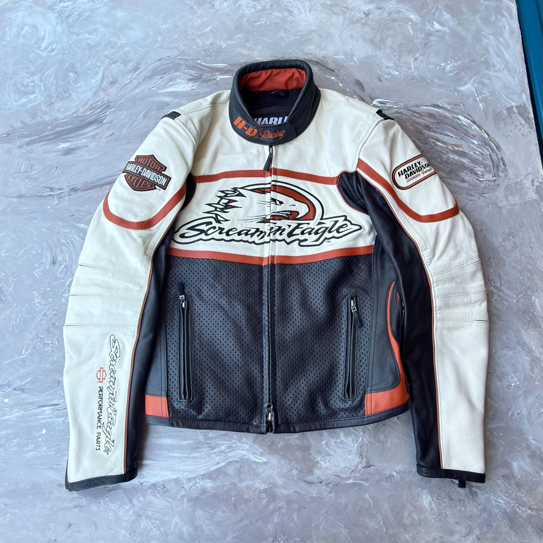 Veste Moto Harley-Davidson Screamin' Eagle en Cuir - photo 1 sur TheSwissDeal